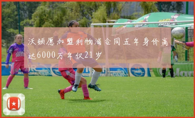 沃顿愿加盟利物浦合同五年身价高达6000万年仅21岁